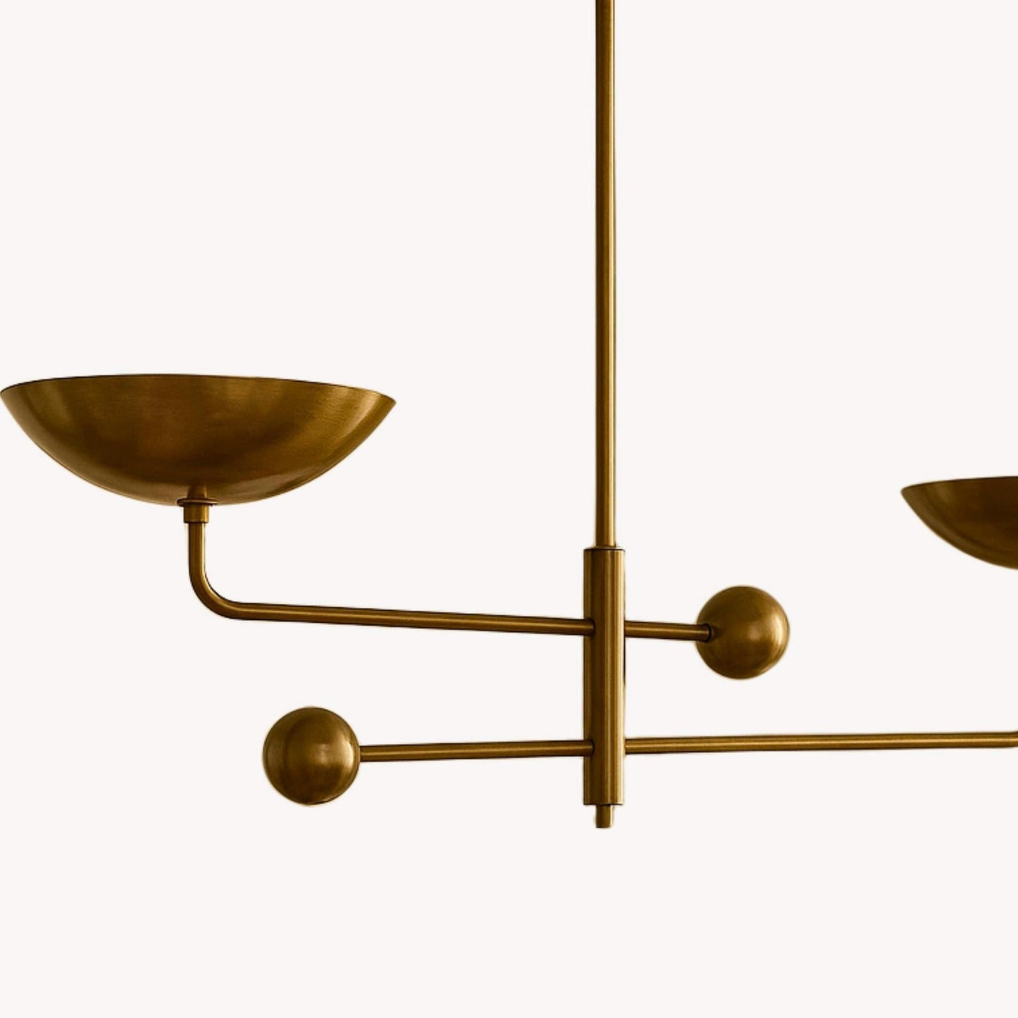 Brass Chandelier Lighting, Sputnik Chandelier Light Fixture, Brass Finish Pendant Light, Modern Chandelier, 2 Ceiling Light Fixture