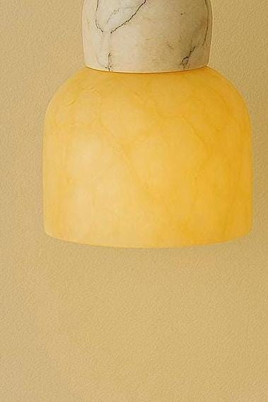 Modern Brass Wall Lamp, Alabaster Wall Sconce Light, Mid Century Modern Wall Sconce, Vintage Wall Light Sconce, Minimal Sconce Light