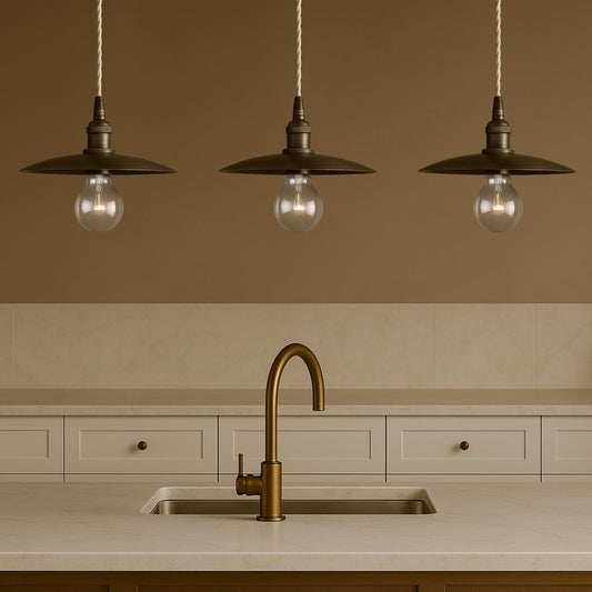 Brass Finish Pendant Light, Kitchen Chandelier Lighitng, Modern Brass Finish Ceiling Lamp, Light Pendant, Bedside Ceiling Lamp,