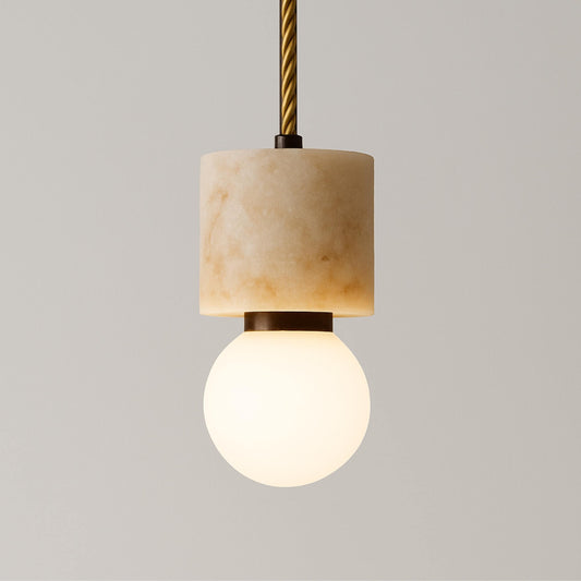 Alabaster Pendant Lighitng, Downrod Chandelier Lighting, Modern Alabaster Ceiling Lamp, Handmade Bedside Ceiling Lamp,