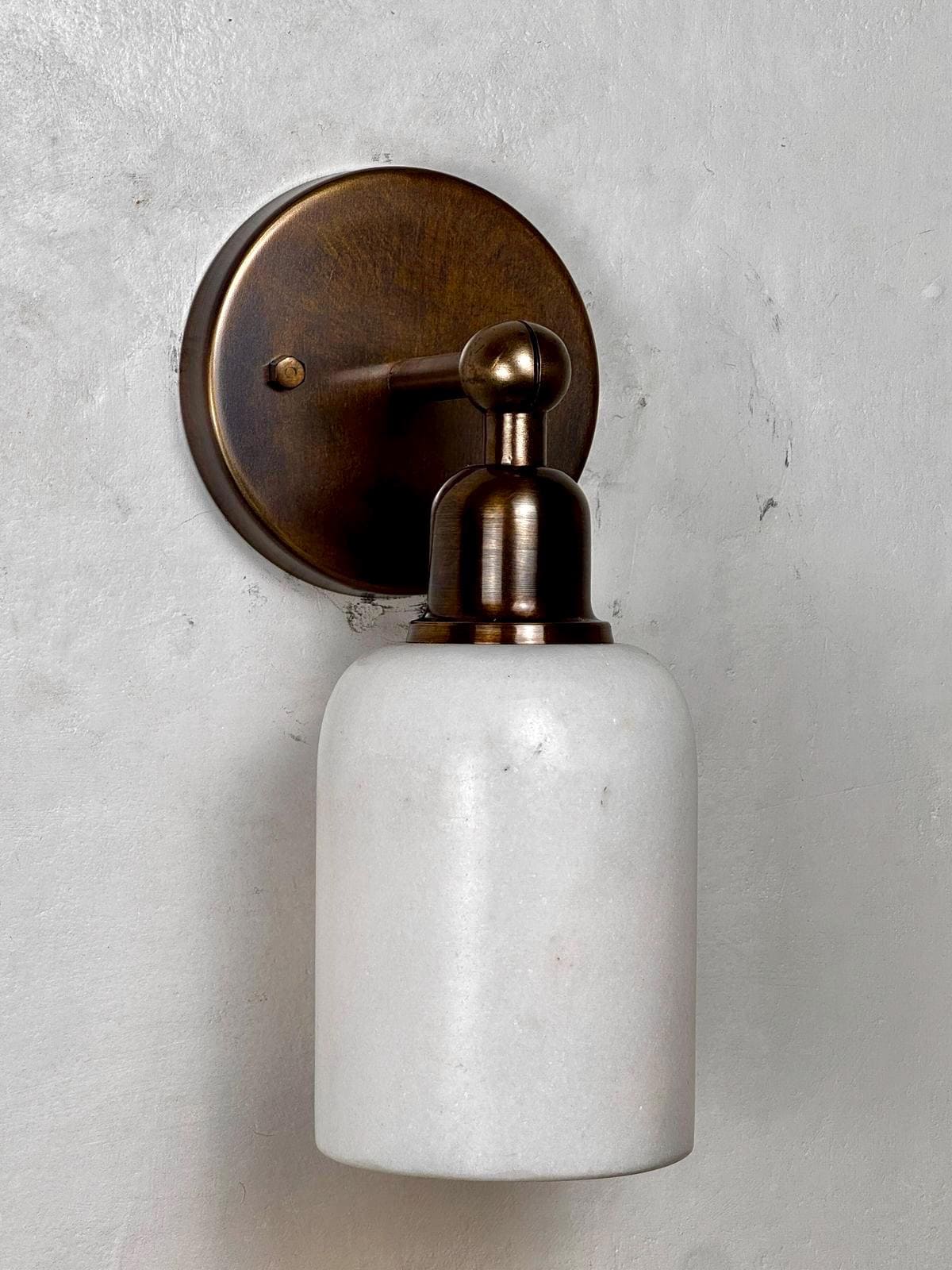 Brass finish Wall Sconce Light with Alabaster Shade, Alabaster Wall Light Sconce, Bathroom Wall Sconce Light, Wall Lamp, Vanity Lighting