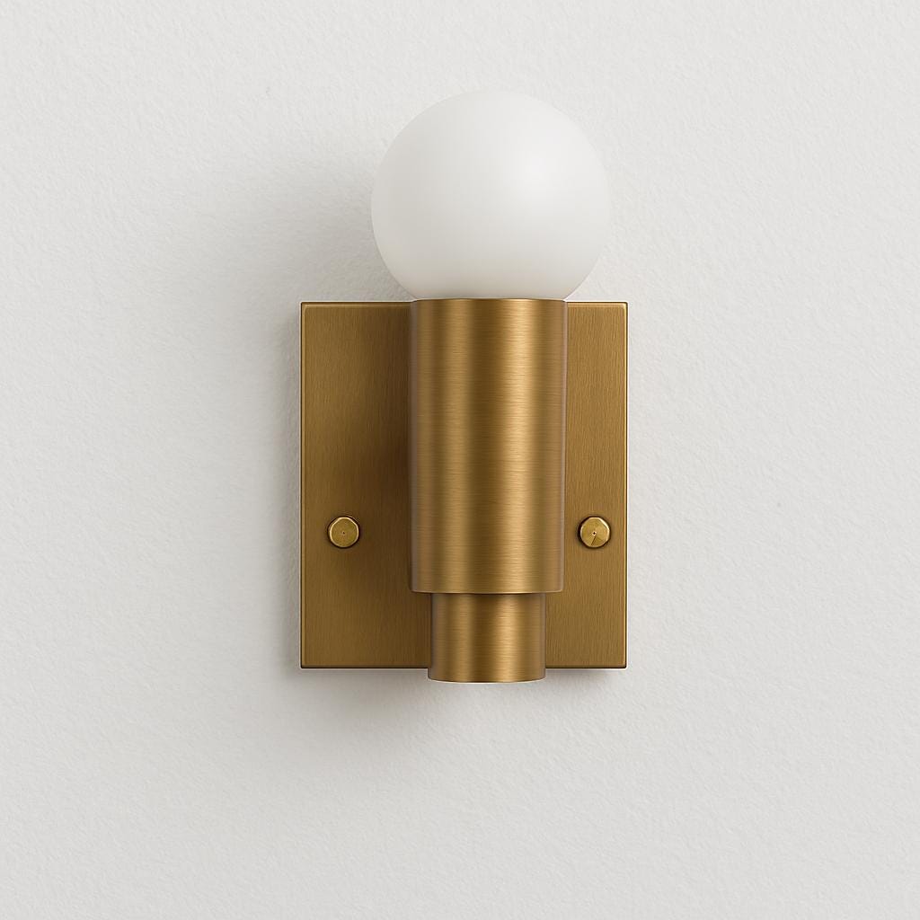 Handcrafted Brass Wall Sconce, Mid Century Modern Wall Light Sconce, Indoor Wall Lamp, Side Bed Reading lamp, Handmade Brass Finish Sconce