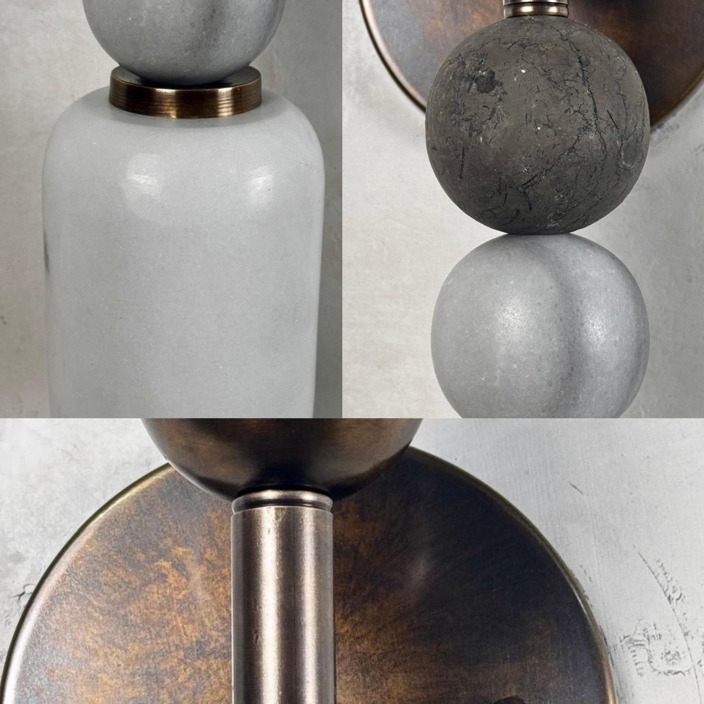 Alabaster Wall Sconce, Mid Century Modern Wall Sconce, Vintage Wall Light Sconce, Brass Wall Lamp, Minimal Sconce Light, Modern Brass Light