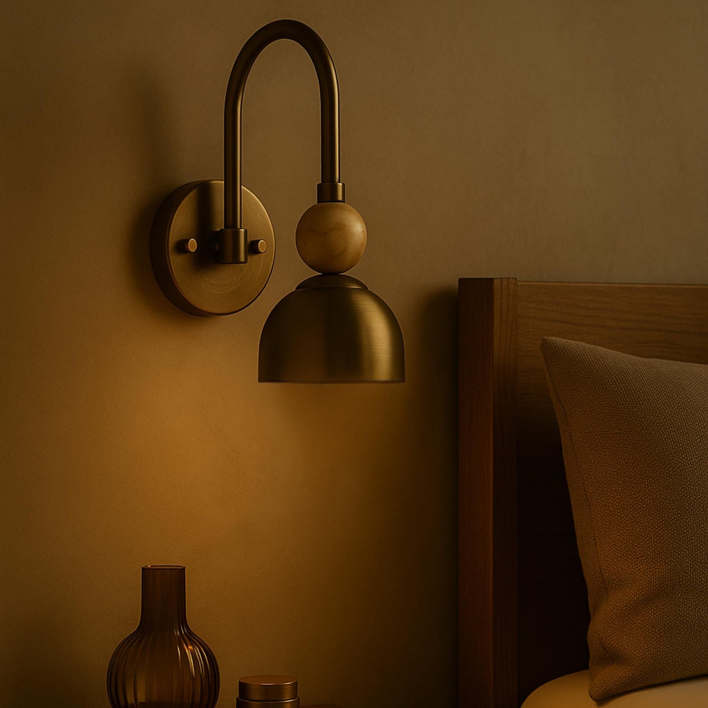 Handmade Brass Finish Wall Sconce Light, Brass Wall Light Sconce, Hallways Sconce Light, Indoor Wall Lamp, Mid Century Modern Wall Sconce