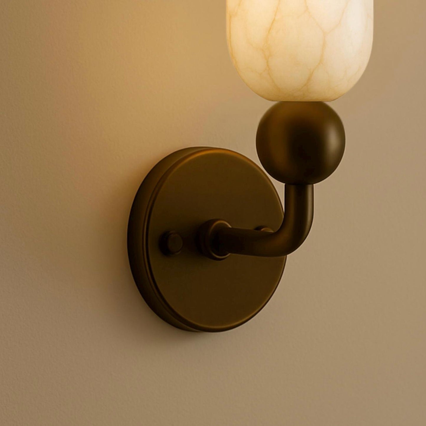 Victorian Alabaster Stone Wall Sconce, Minimal Sconce Light, Modern Wall Light Sconce, Vintage Wall Sconce Lamp, Brass Finish Wall Lamp