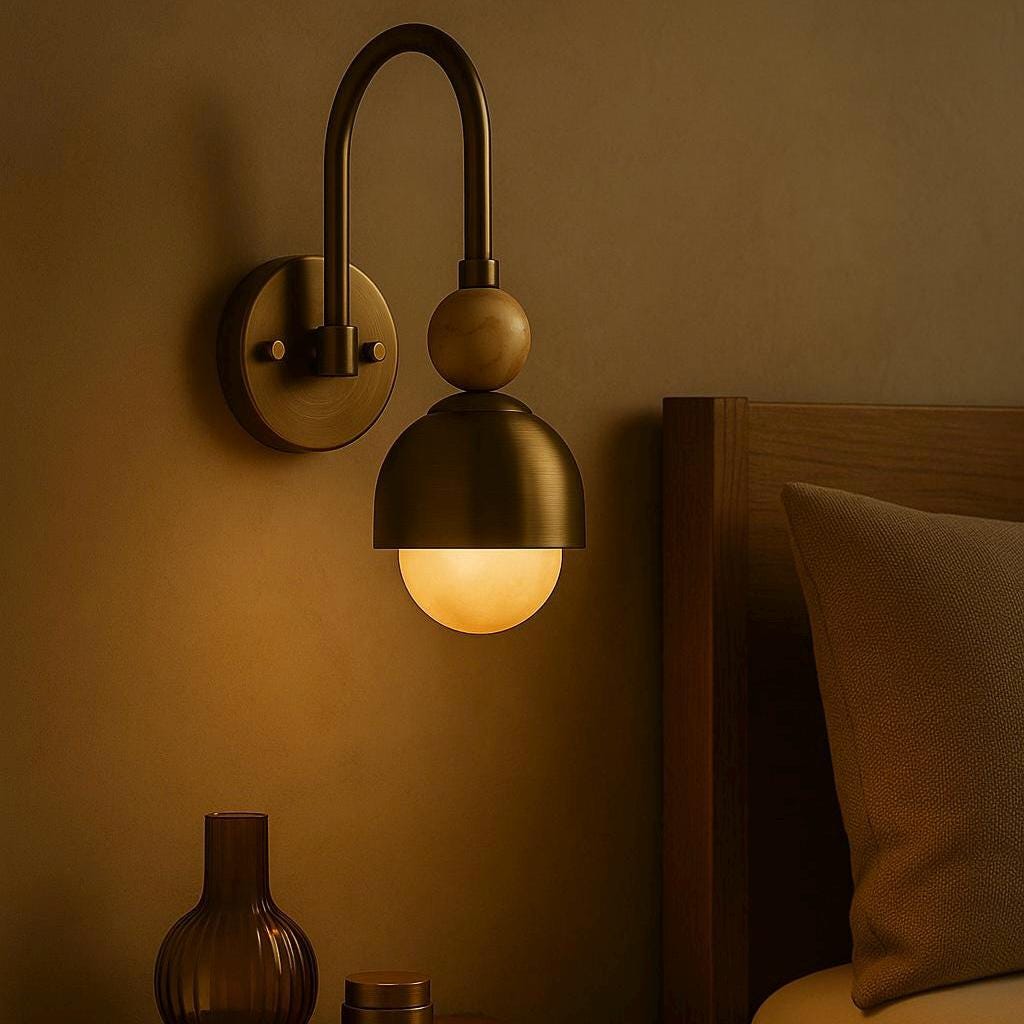 Handmade Brass Finish Wall Sconce Light, Brass Wall Light Sconce, Hallways Sconce Light, Indoor Wall Lamp, Mid Century Modern Wall Sconce