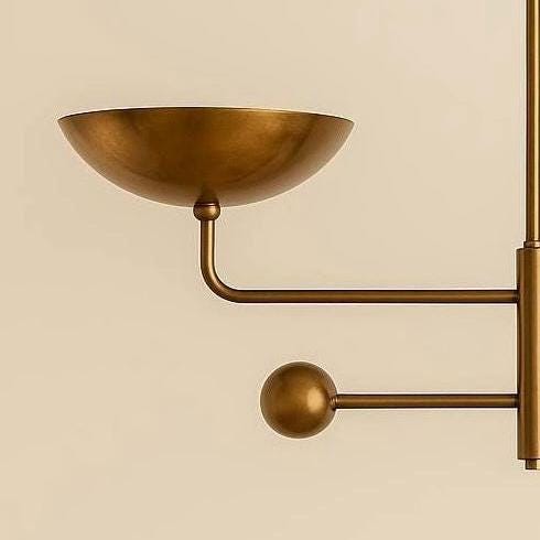 Brass Chandelier Lighting, Sputnik Chandelier Light Fixture, Brass Finish Pendant Light, Modern Chandelier, 2 Ceiling Light Fixture