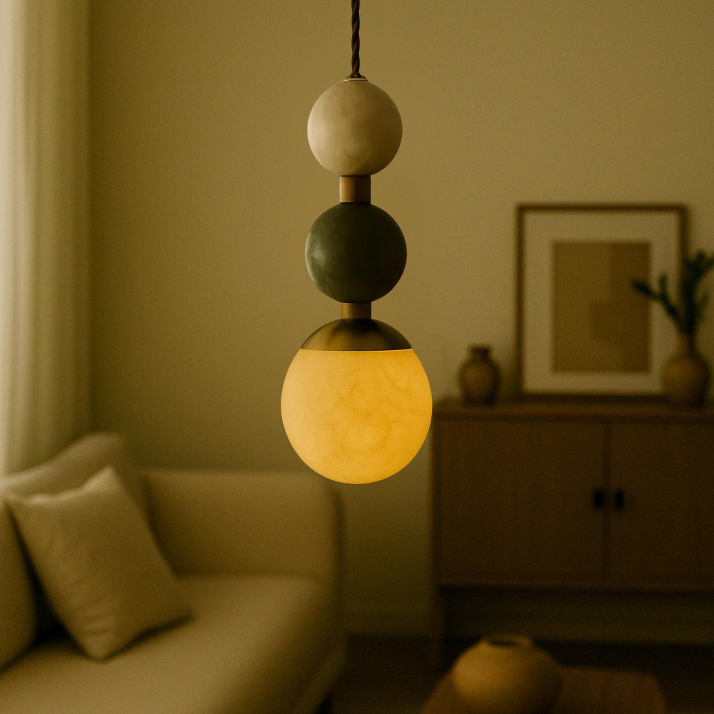 Alabaster Light Pendant, Bedside Ceiling Lamp, Gemstone Lighting Chandelier, Modern Brass Ceiling Lamp, Pendant Light, Bathroom Lights