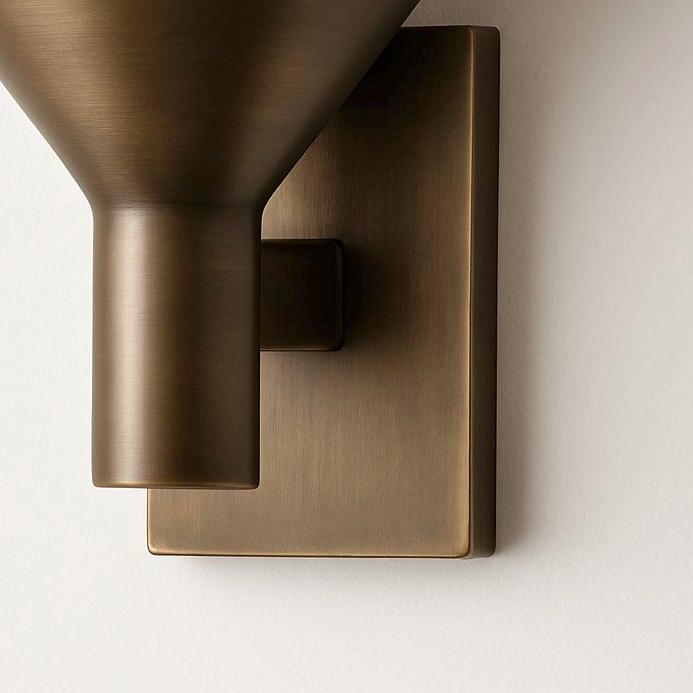 Brass Wall Light Modern Sconce, Mid Century Wall Light Sconce, Hallway Wall Lamp, Side Bed Reading lamp, Handmade Brass Finish Sconce