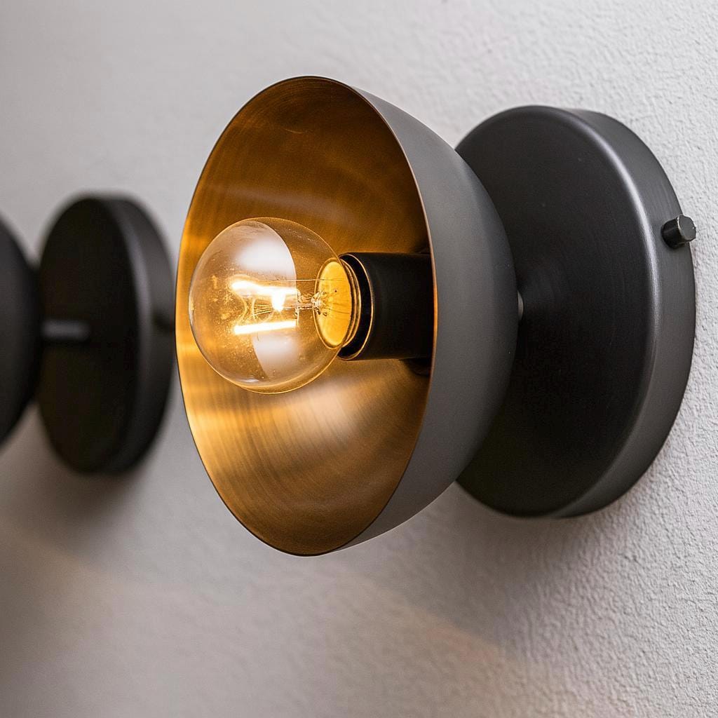 Flushed Mount Wall Light Sconce, Brass Wall Sconce Light, Handcrafted Wall Light Fixture, Bedroom Wall Light, Reading Wall Lamp