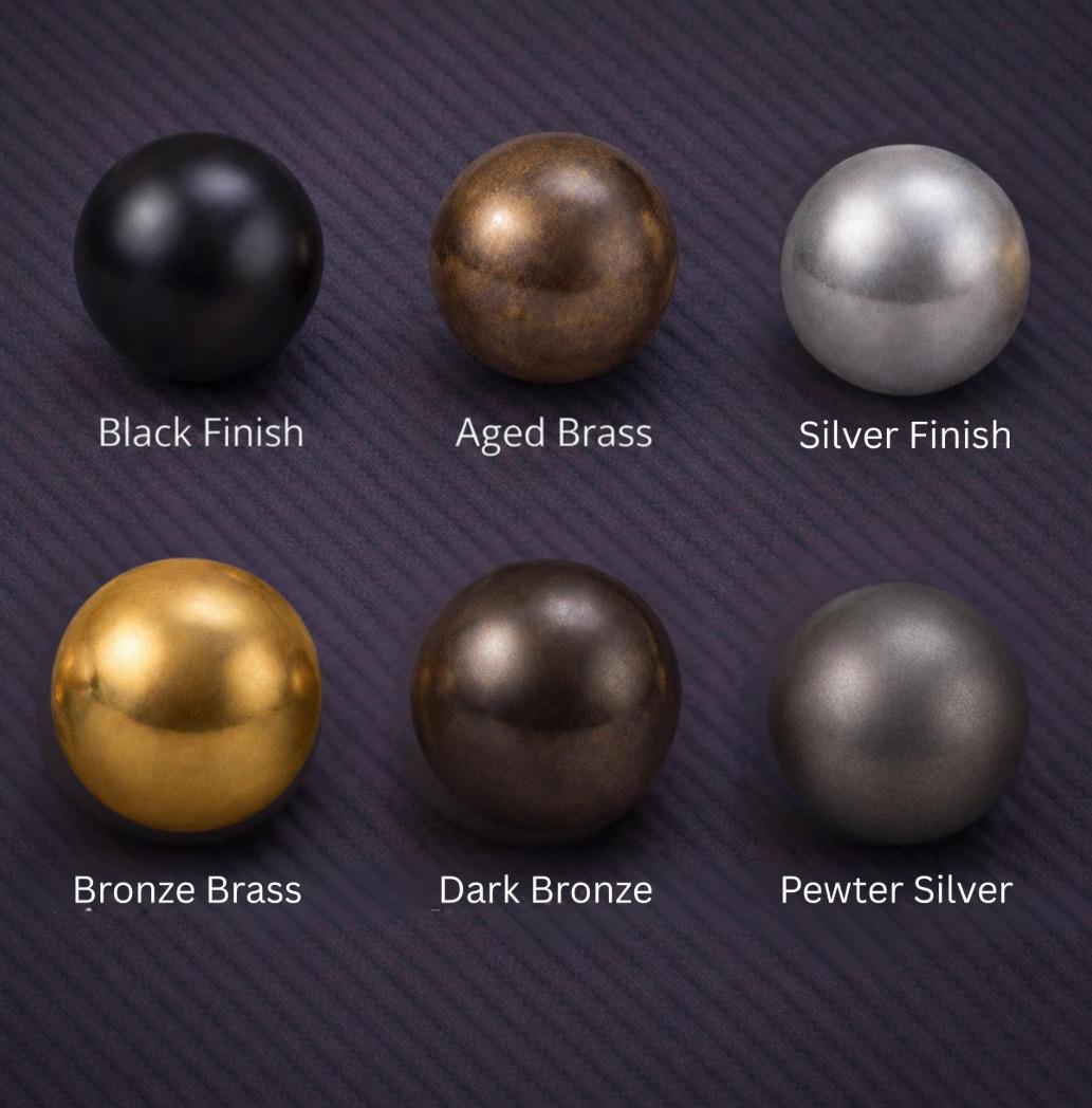 Brass finish options chart