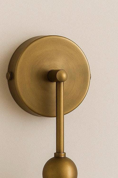 Alabaster Wall Lamp, Modern Brass Wall Light Sconce, Mid Century Wall Sconce Light, Indoor Wall Lamp, Bathroom Vanity Lights, Mirror Sconce