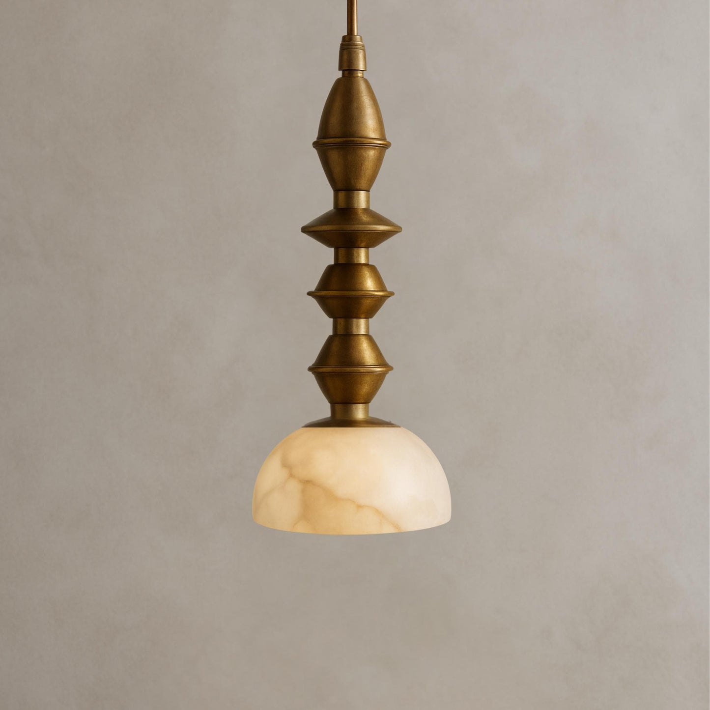 Solid Brass Pendant Light With Alabaster Shade, Modern Kitchen Island Chandelier, Light Pendant, Bedside Ceiling Lamp, Bathroom Lights