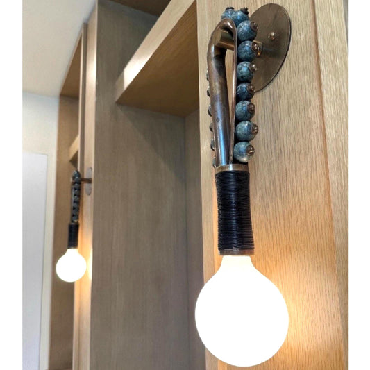 Marble Wall Sconce Light, Mid Century Modern Brass Wall Sconce, Bathroom Lights, Bedroom Wall Lamp, Indoor Wall Light, Vintage Wall Sconce