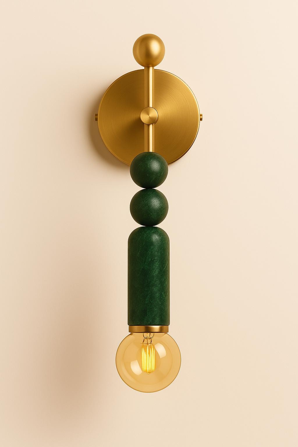 Marble Wall Sconce Light, Brass Wall Light Sconce, Bedside Lamp, Indoor Wall Light, Mid Century Modern Wall Sconce, Reading Light