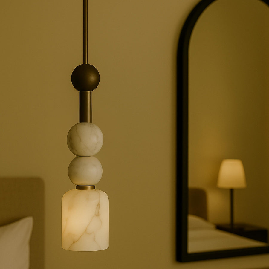 Alabaster Gemstone Chandelier