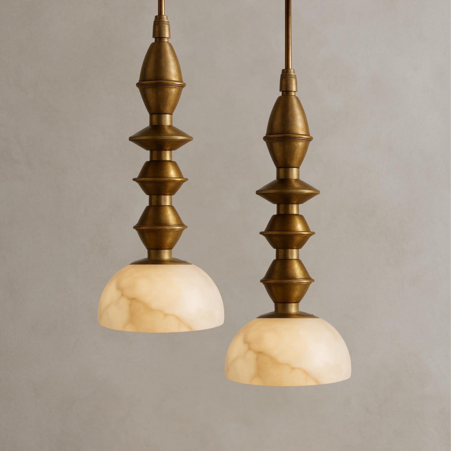 Solid Brass Pendant Light With Alabaster Shade, Modern Kitchen Island Chandelier, Light Pendant, Bedside Ceiling Lamp, Bathroom Lights