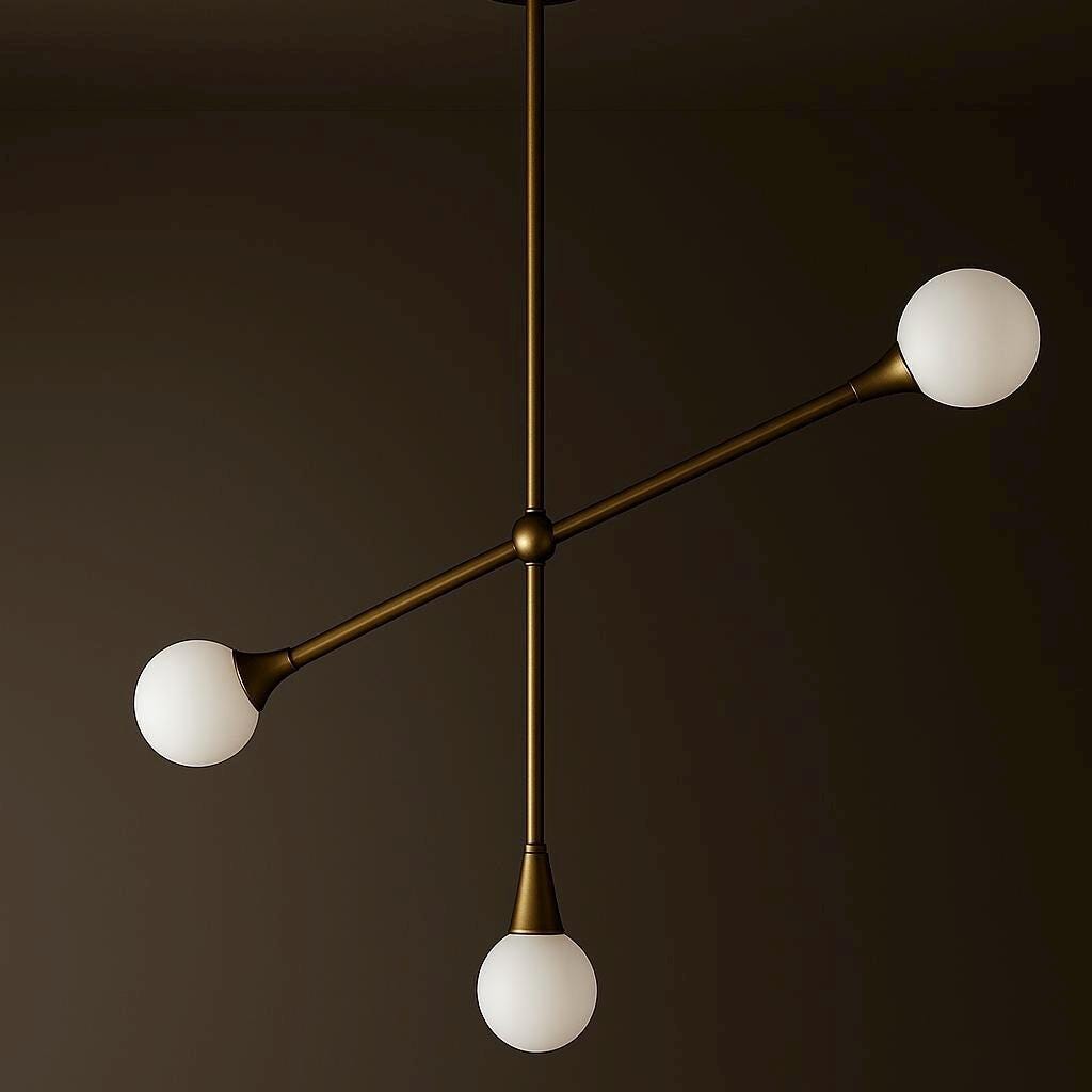 Handmade Brass Pendant Light VECTOR, Kitchen Chandelier Lighting, Brass Finish Light Pendant, Modern Chandelier, Ceiling Light Fixture