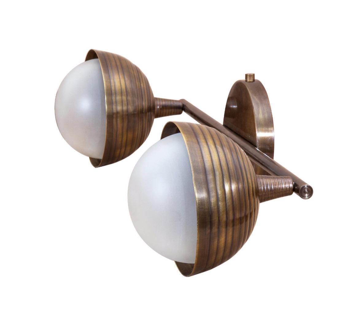 Brass Wall Sconce Light, Modern Brass Light, Mid Century Wall Light Sconce, Solid Brass Indoor Wall Lamp, Handcrafted Brass Light fixture