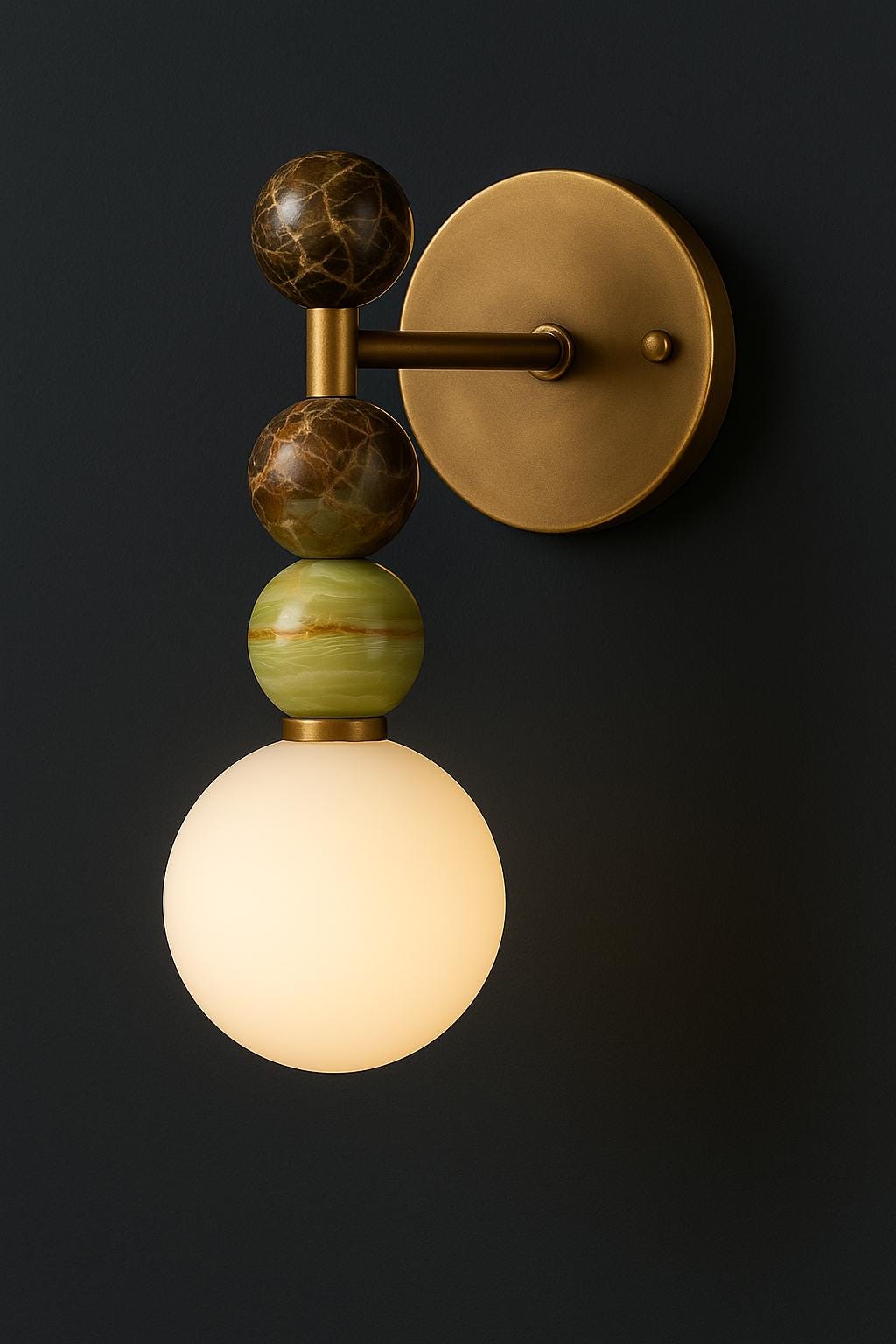 Frosted Glass Wall Sconce Light, Bedroom Lamp, Brass Wall Light Sconce, Indoor Wall Light, Modern Mid Century Wall Sconce, Reading Lamp