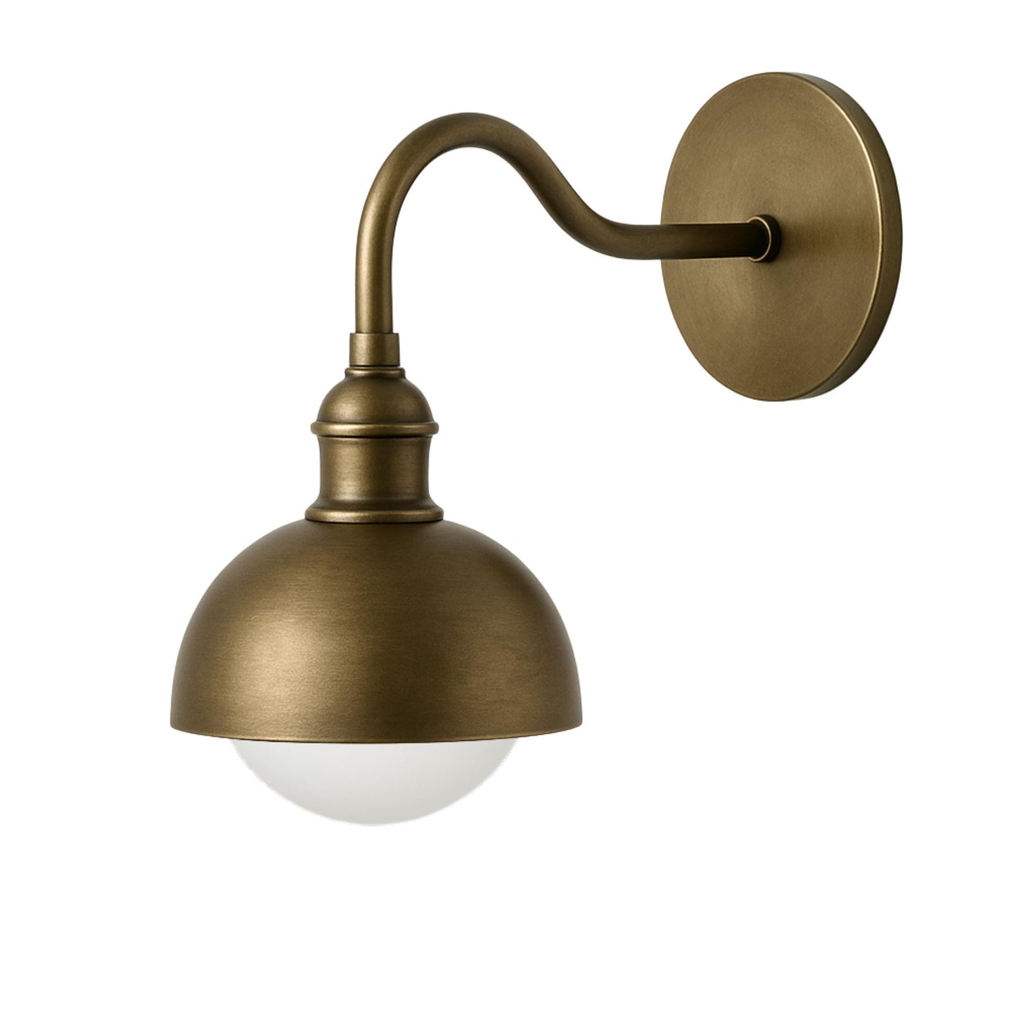 Side bed Lamp, Brass Finish Wall Light Sconce, Frosted Glass Sconce Light, Mid Century Wall Sconce, Bathroom Sconce
