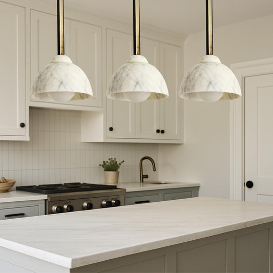 Marble Stone Pendant Light, Modern Brass Ceiling Lamp, Light Pendant, Bedside Ceiling Lamp, Bathroom Lights