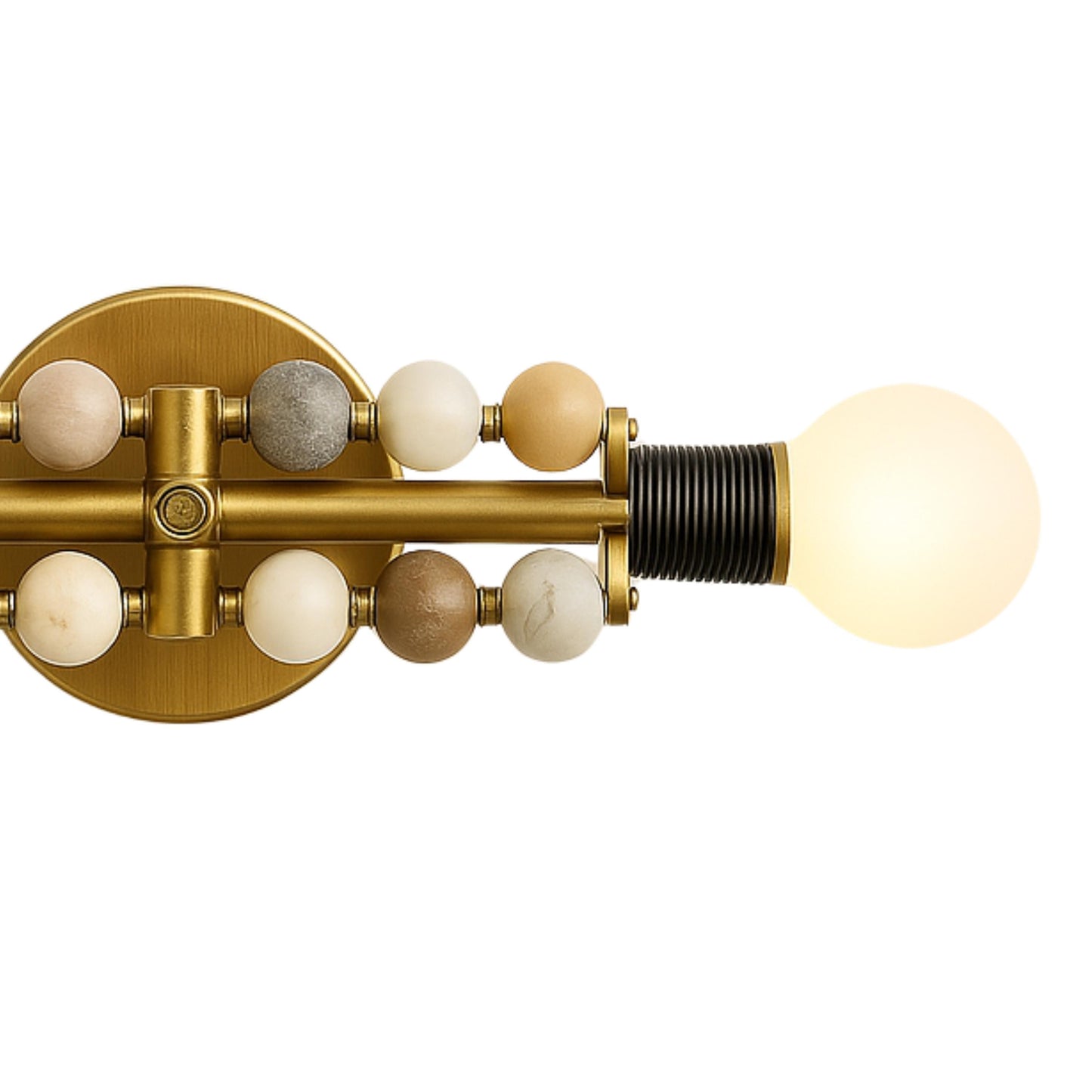 Double Marble Wall Sconce Light, Bathroom Lights, Mid Century Modern Wall Sconce Bedroom Wall Lamp, Indoor Wall Light, Vintage Wall Sconce
