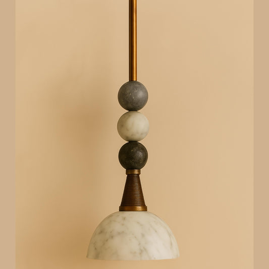 Gemstone Pendant Light, Modern Brass Ceiling Lamp, Light Pendant, Bedside Ceiling Lamp, Bathroom Lights