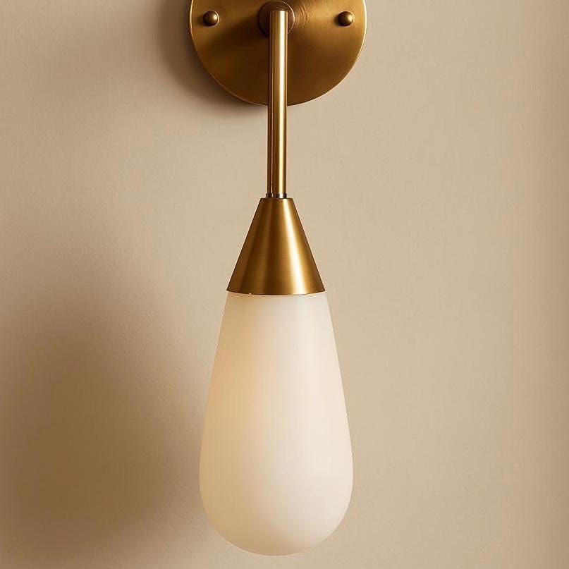 Mid Century Modern Wall Sconce, Indoor Wall Light, Brass Wall Sconce, Handcrafted Brass Sconce Light, Brass Wall Light Sconce