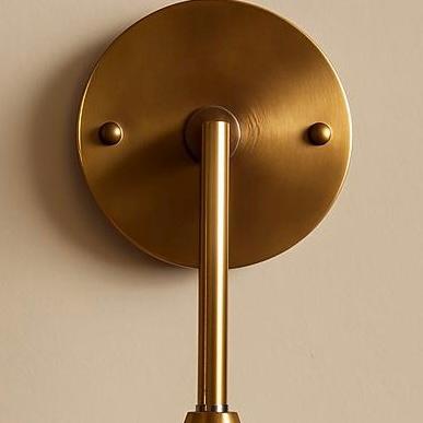 Mid Century Modern Wall Sconce, Indoor Wall Light, Brass Wall Sconce, Handcrafted Brass Sconce Light, Brass Wall Light Sconce