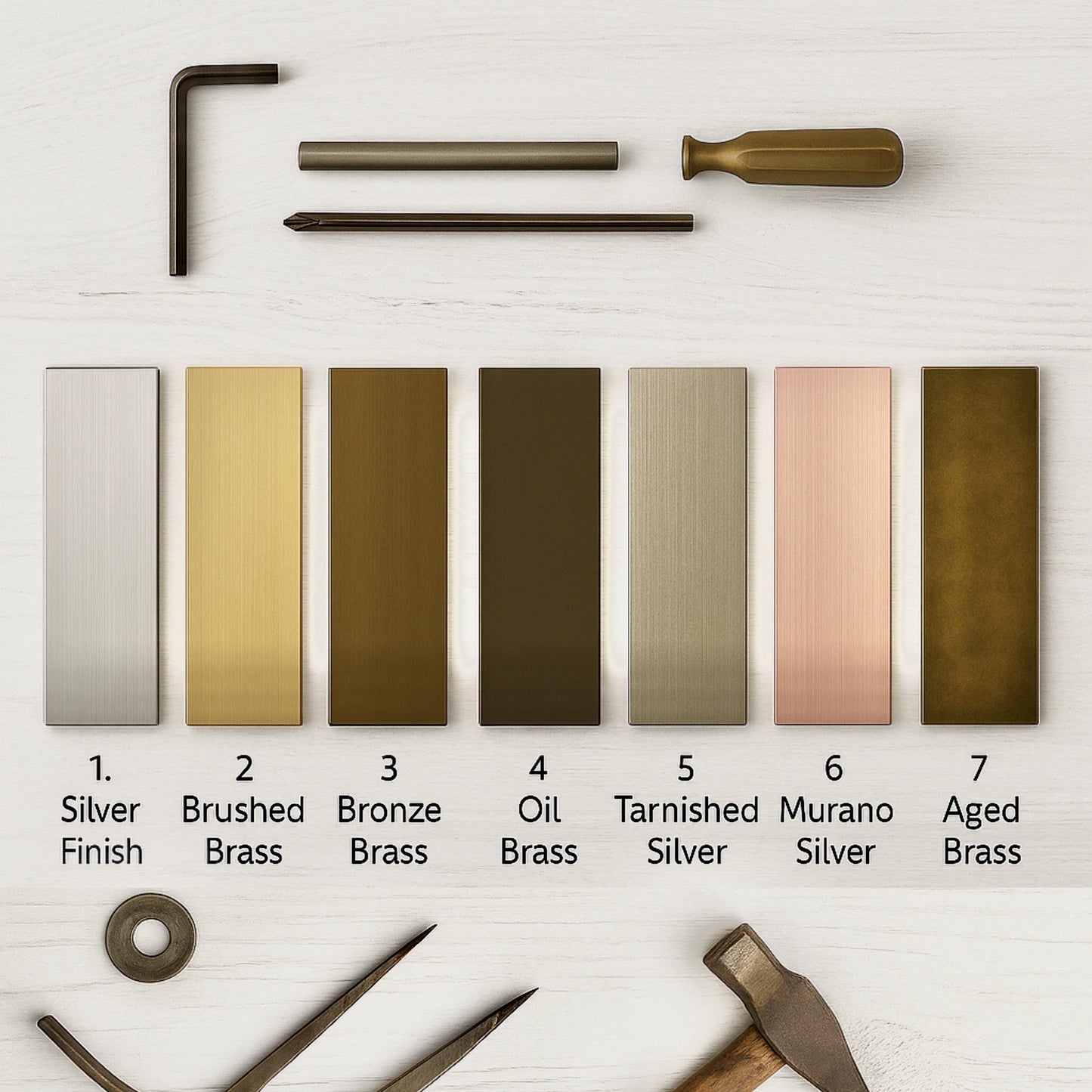 Brass Metal Samples