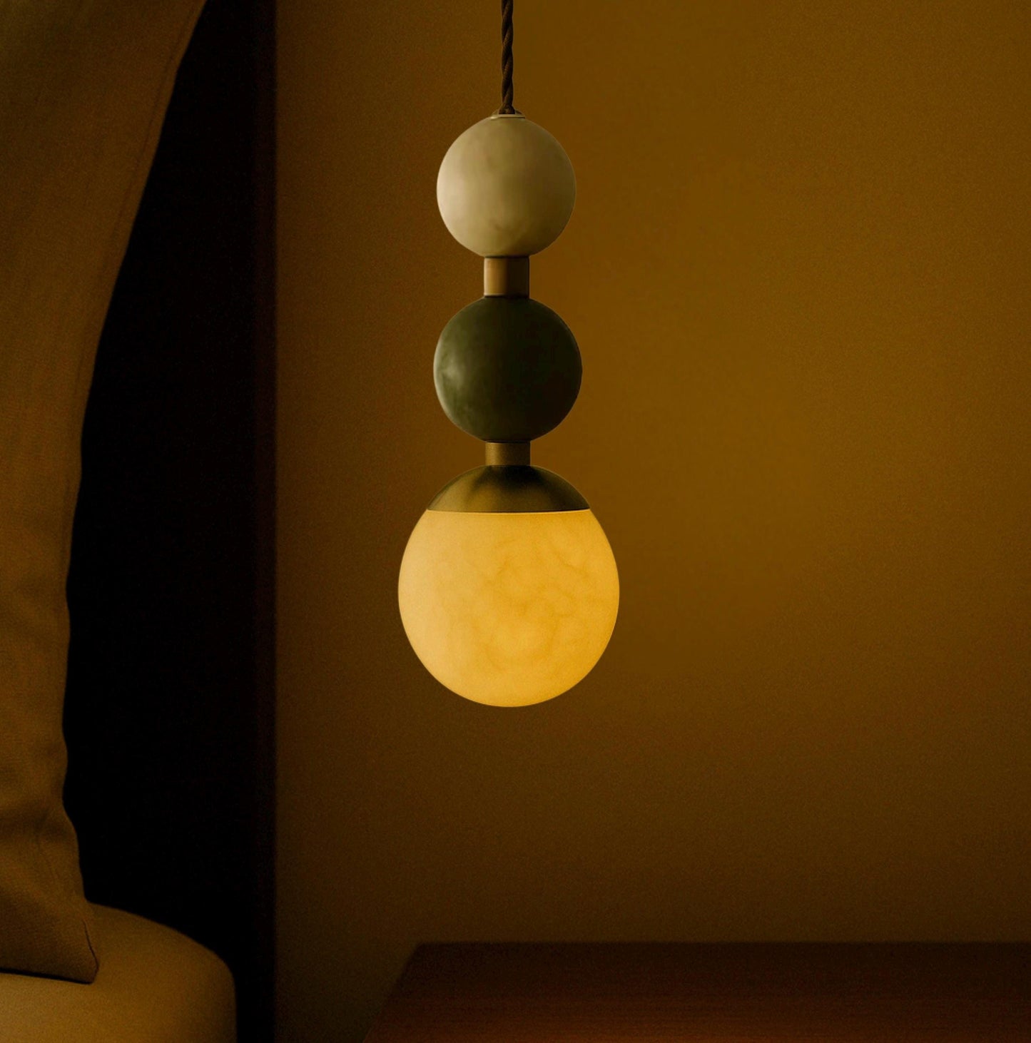 Alabaster Light Pendant, Bedside Ceiling Lamp, Gemstone Lighting Chandelier, Modern Brass Ceiling Lamp, Pendant Light, Bathroom Lights