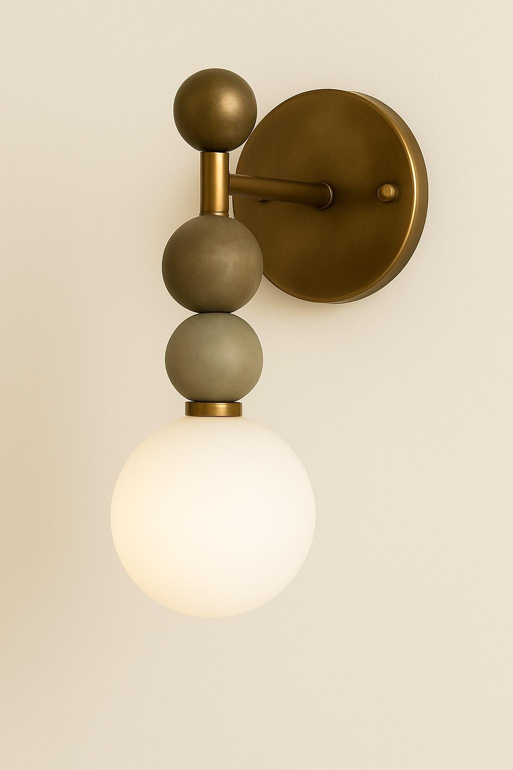 Frosted Glass Wall Sconce Light, Bedroom Lamp, Brass Wall Light Sconce, Indoor Wall Light, Modern Mid Century Wall Sconce, Reading Lamp