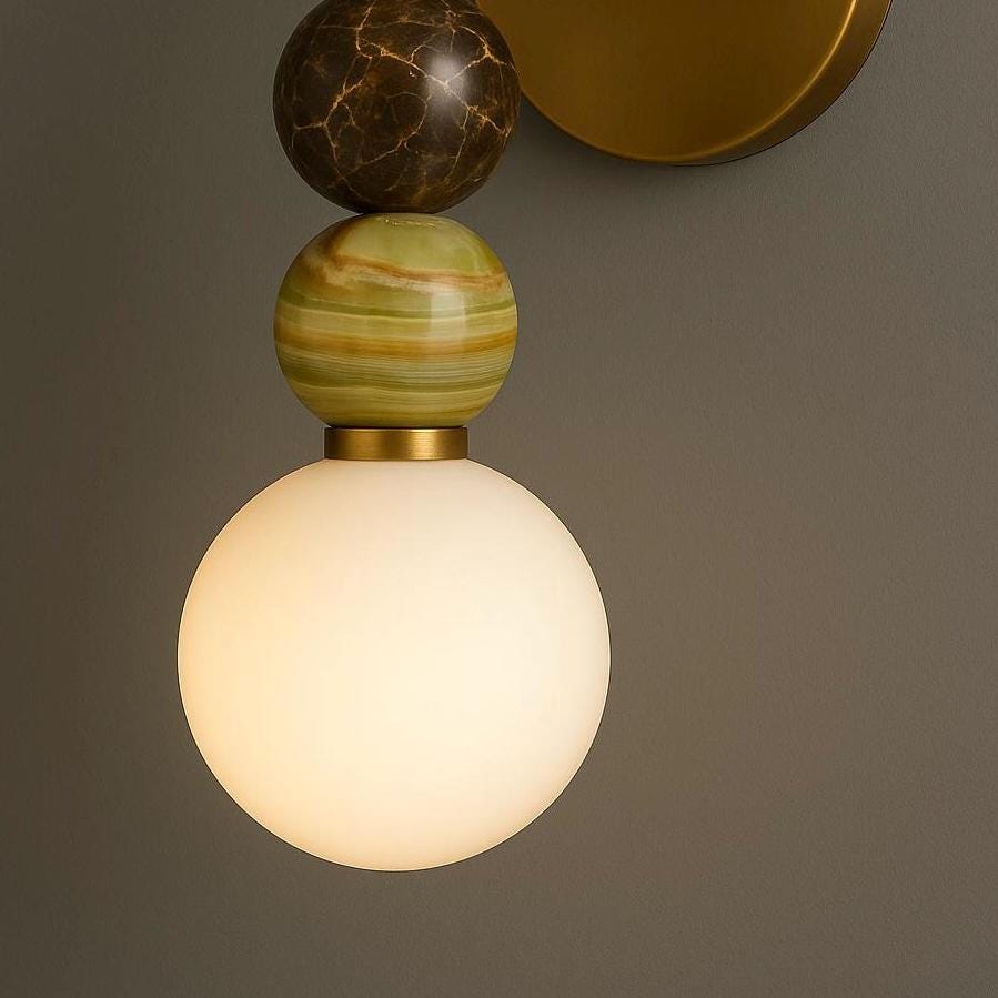 Frosted Glass Wall Sconce Light, Bedroom Lamp, Brass Wall Light Sconce, Indoor Wall Light, Modern Mid Century Wall Sconce, Reading Lamp