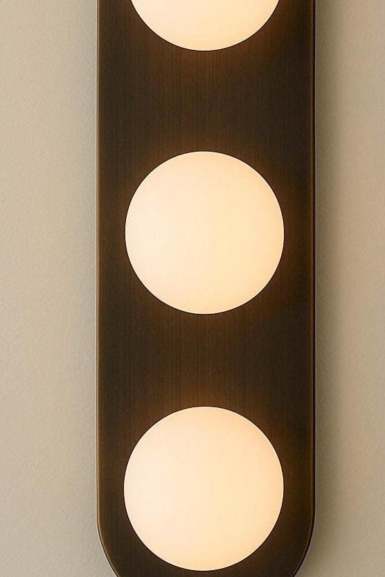 Brass Wall Light Sconce, Modern Brass Lamp, Mid Century Wall Light Sconce, Solid Brass Indoor Wall Lamp, Handcrafted Bathroom Vanity Light