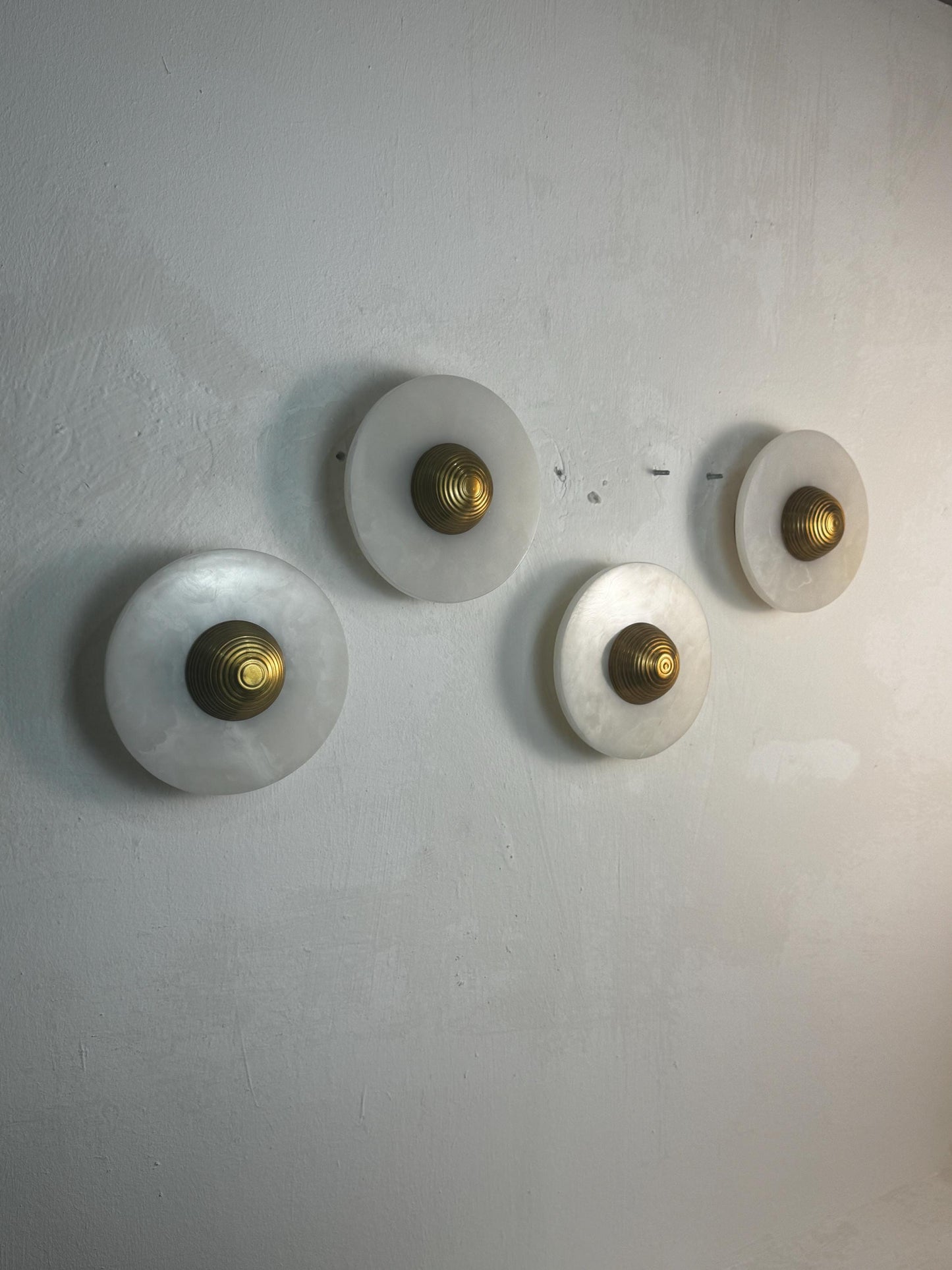 Alabaster Wall Light Sconce, Brass Wall Sconce Light, Mid Century Modern Brass Sconce, Handmade Wall Light Sconce, Indoor Wall Lamp
