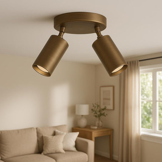 Directional Spotlight, Brass Light, Modern Ceiling Light, Mid Century Ceiling Spot Light, Indoor Lighting, Handcrafted Brass Light fixture
