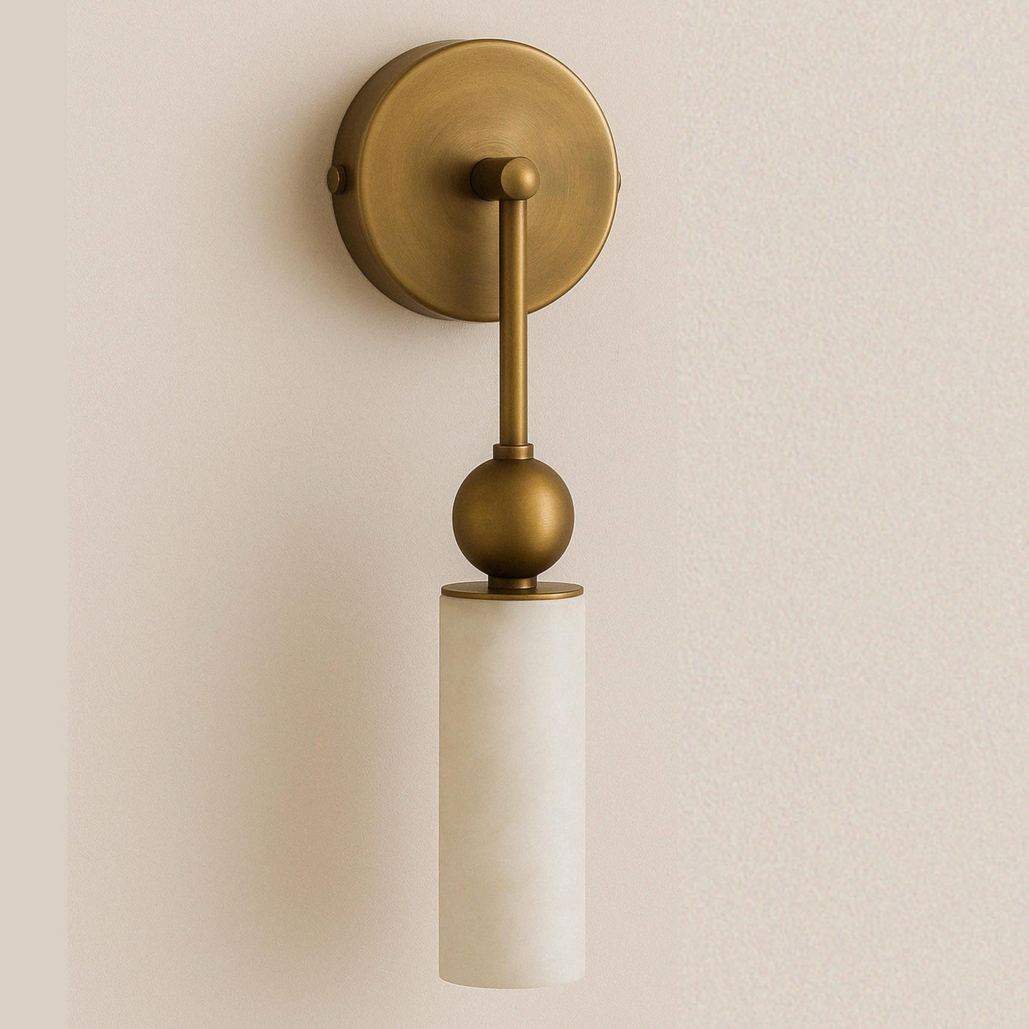 Alabaster Wall Lamp, Modern Brass Wall Light Sconce, Mid Century Wall Sconce Light, Indoor Wall Lamp, Bathroom Vanity Lights, Mirror Sconce