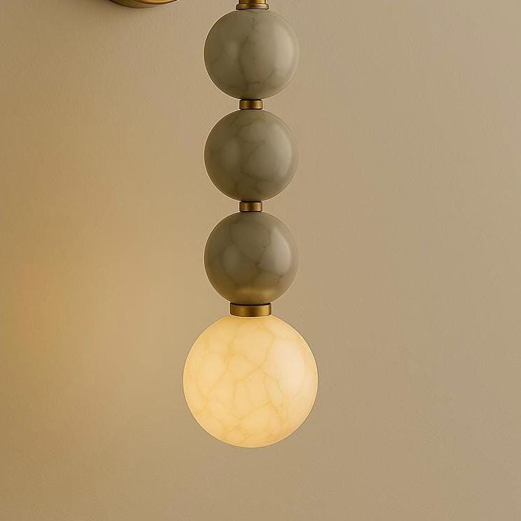 Mid Century Modern Wall Sconce Light, Bedside Wall Light Sconce, Alabaster Wall Sconce, Brass Wall Lamp, Minimal Modern Brass Light
