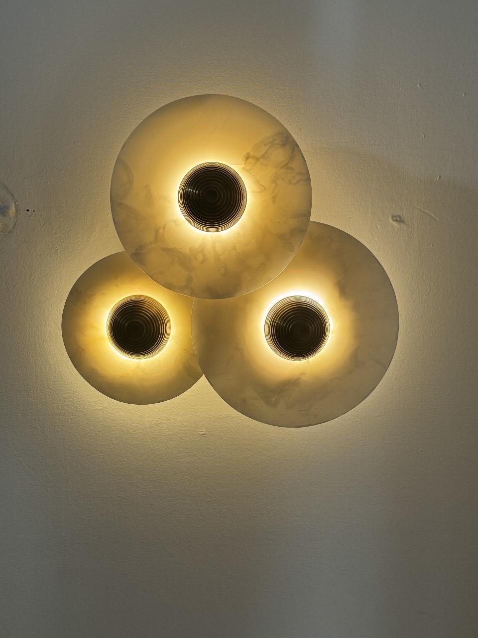 Alabaster Wall Light Sconce, Brass Wall Sconce Light, Mid Century Modern Brass Sconce, Handmade Wall Light Sconce, Indoor Wall Lamp