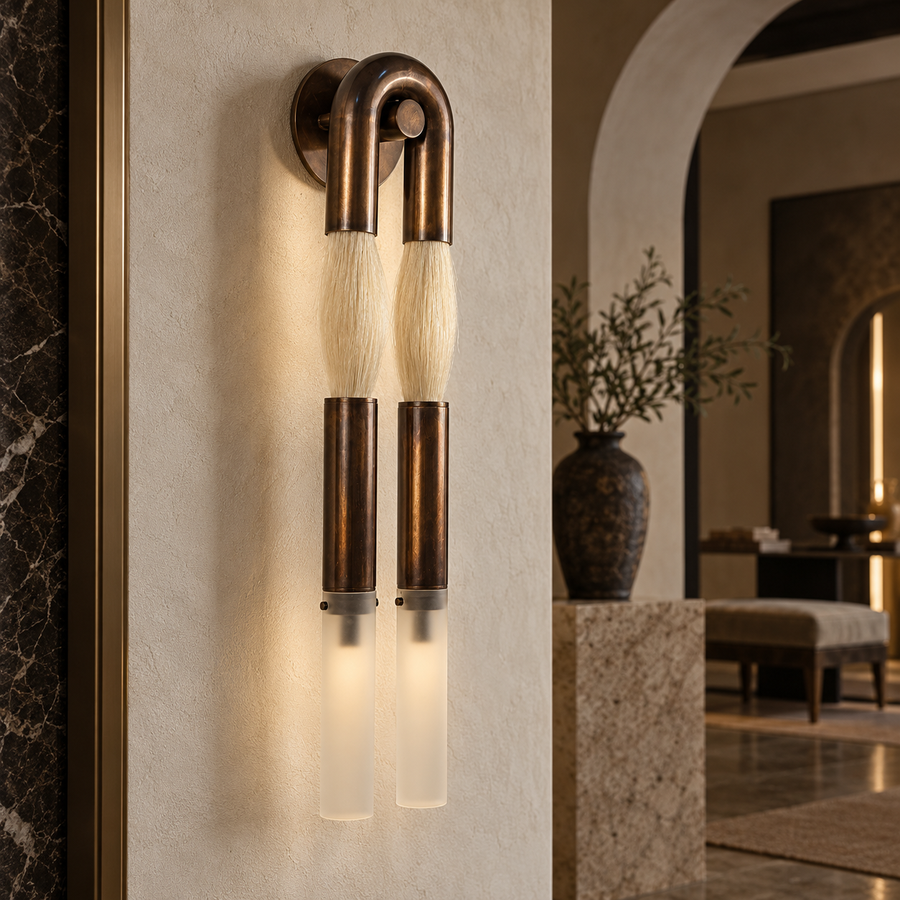 Horseshoe U-Shape Wall Sconce