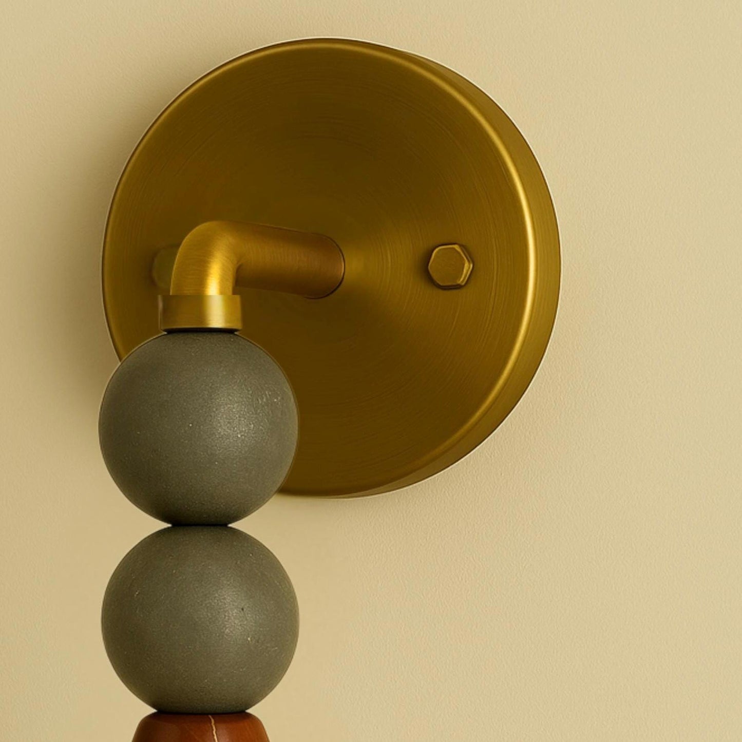 Vintage Wall Light Sconce, Alabaster Wall Sconce, Modern Wall Sconce, Brass Wall Lamp, Minimal Sconce Light, Modern Brass Light