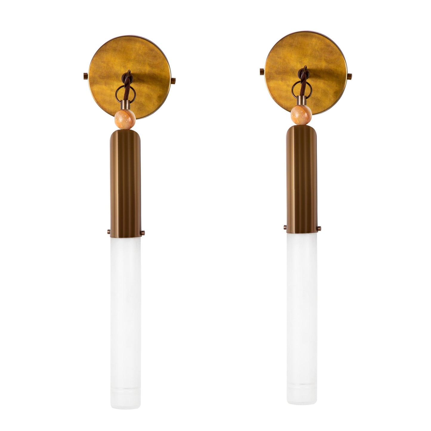Brass Wall Sconce Light, Cylinder Wall Light Sconce, Bathroom Lights, Indoor Wall lamp, Modern Wall Sconce - Hallway Sconce lighting