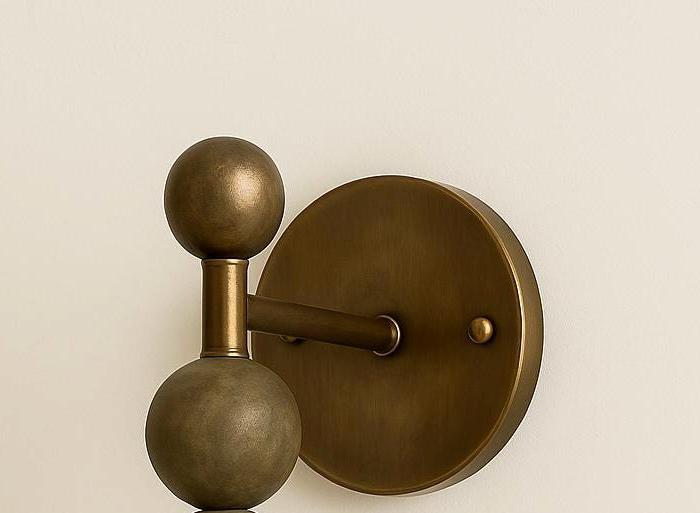 Marble/alabaster Wall Sconce, Minimal Sconce Light, Mid Century Modern Wall Sconce, Vintage Wall Light Sconce, Brass Wall Lamp