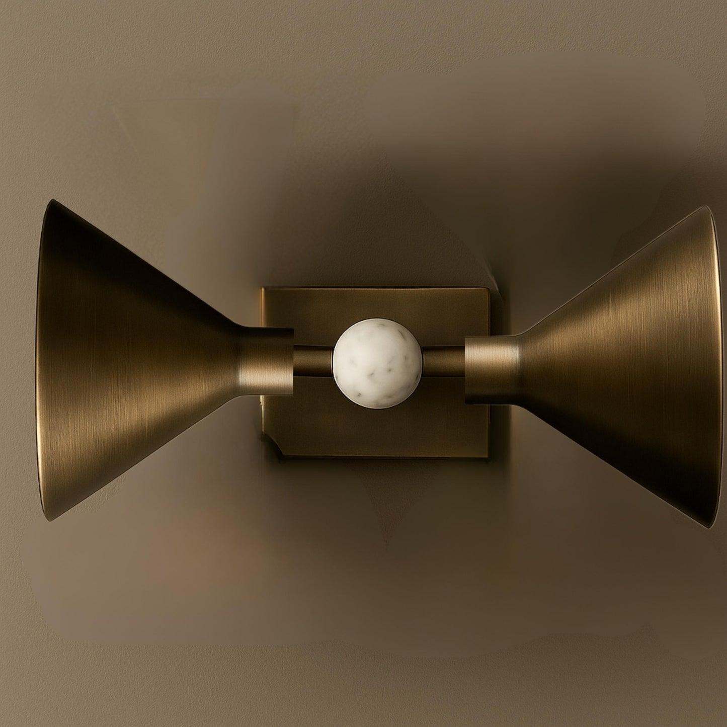 Handmade Double Brass Wall Sconce Light, Two Mid Century Modern Wall Light Sconce, Brass finish Wall Lamp, Indoor Lamp, Office Lightings