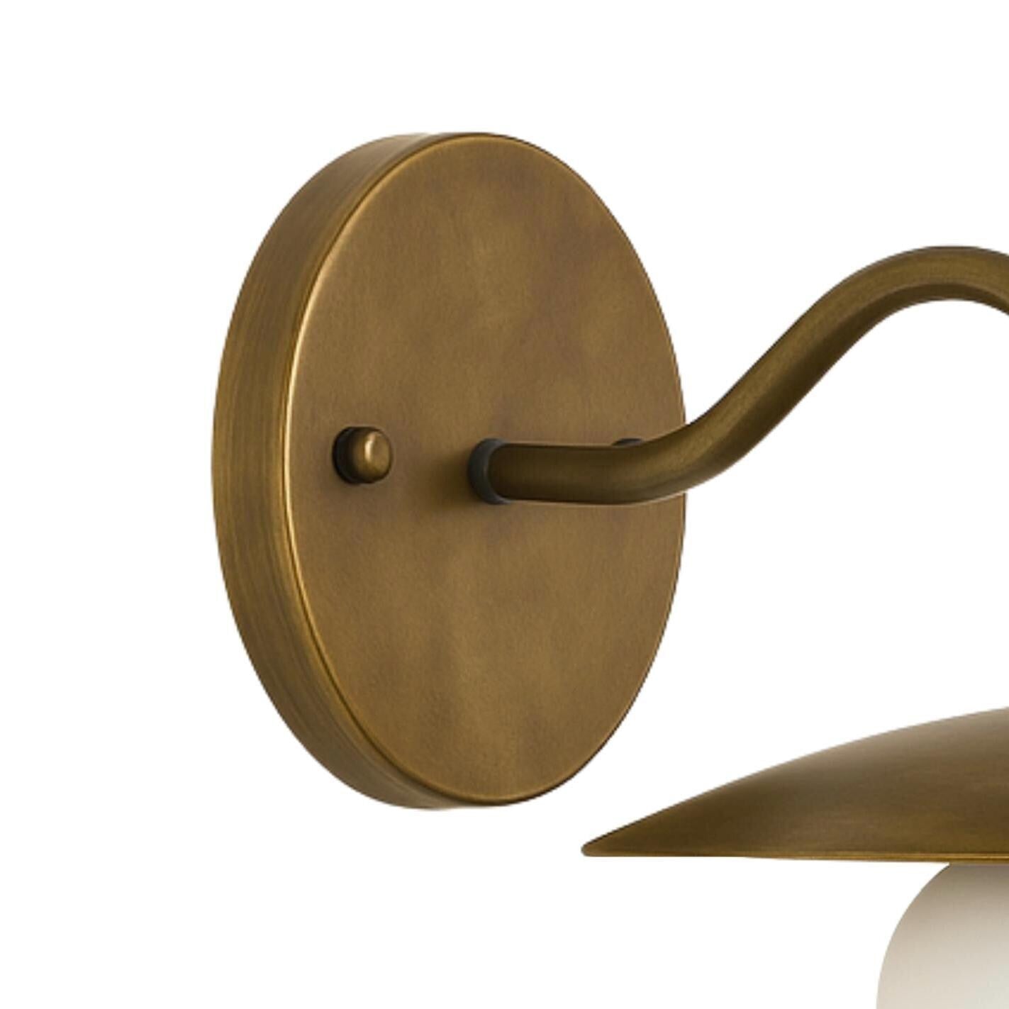 Bedroom Wall Lamp, Brass Wall Light Sconce, Frosted Glass Sconce Light, Mid Century Modern Wall Sconce, Reading Light, Indoor Wall Light
