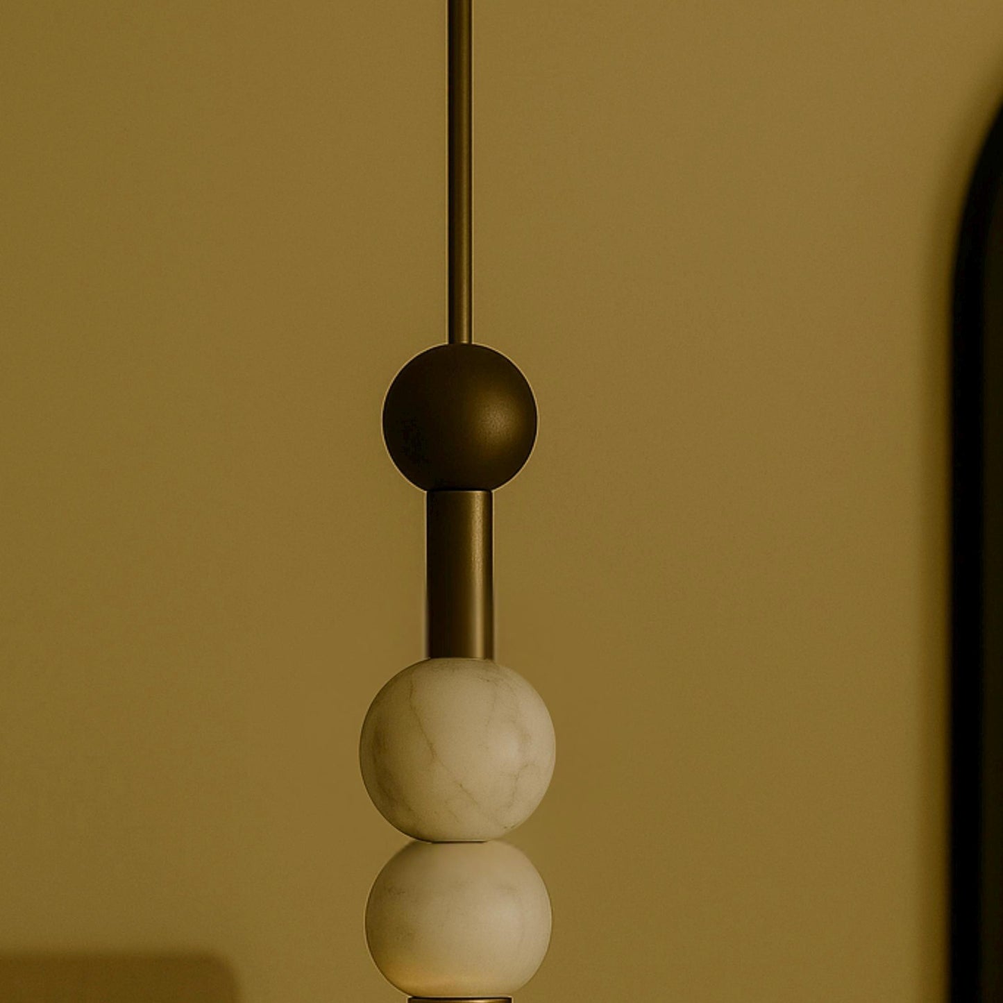 Alabaster Chandelier Lighting, Gemstone Pendant Light, Modern Brass Ceiling Lamp, Light Pendant, Bedside Ceiling Light Fixture