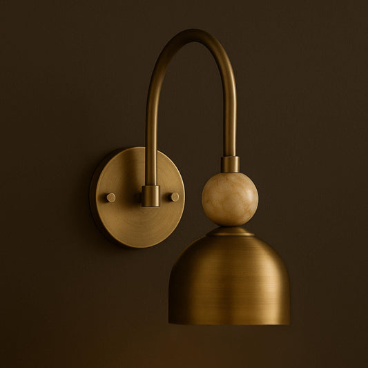 Handmade Brass Finish Wall Sconce Light, Brass Wall Light Sconce, Hallways Sconce Light, Indoor Wall Lamp, Mid Century Modern Wall Sconce