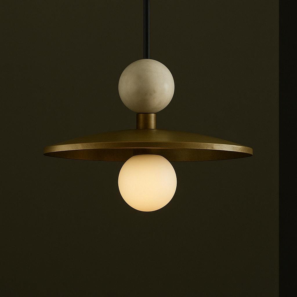 Brass Pendant Light, Marble Stone Chandelier Lighitng, Modern Brass Finish Ceiling Lamp, Light Pendant, Bedside Ceiling Lamp,