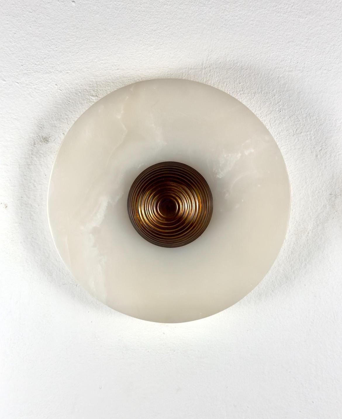 Alabaster Wall Light Sconce, Brass Wall Sconce Light, Mid Century Modern Brass Sconce, Handmade Wall Light Sconce, Indoor Wall Lamp